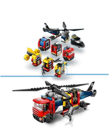 LEGO City Helicopter, Fire Engine & Submarine Remix 60462