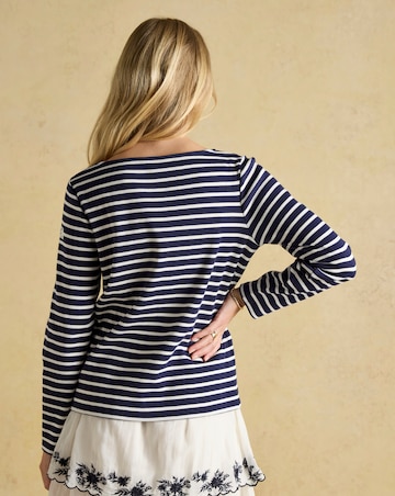 Joules Harbour Boat Neck Breton Top