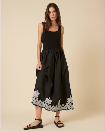 Nobody's Child Midi Dress Embroidered