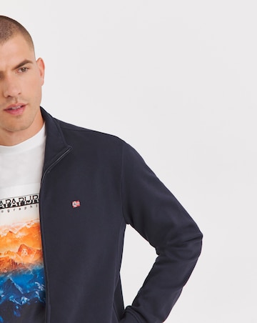 Napapijri Full Zip Sweatshirt - Navy