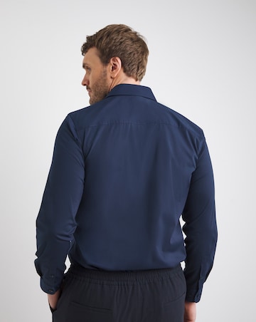 Polyester Blend Stretch Travel Shirt