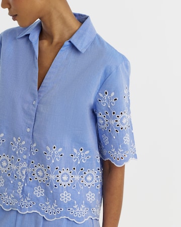 JdY Marina Half Sleeve Embroidery Shirt