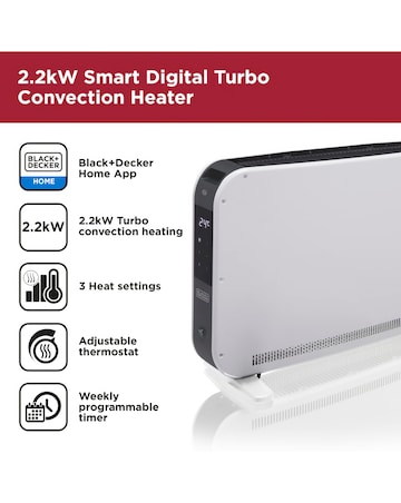 BLACK+DECKER 2.2KW Smart Convection Heater