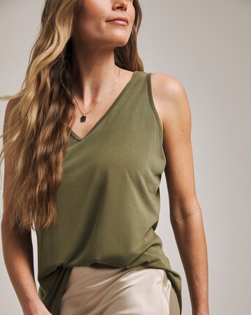 Anthology Khaki Modal Reversible Vest