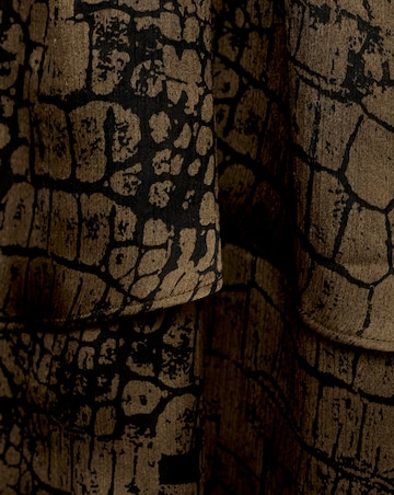 Mango Animal Print Ruffle Dress