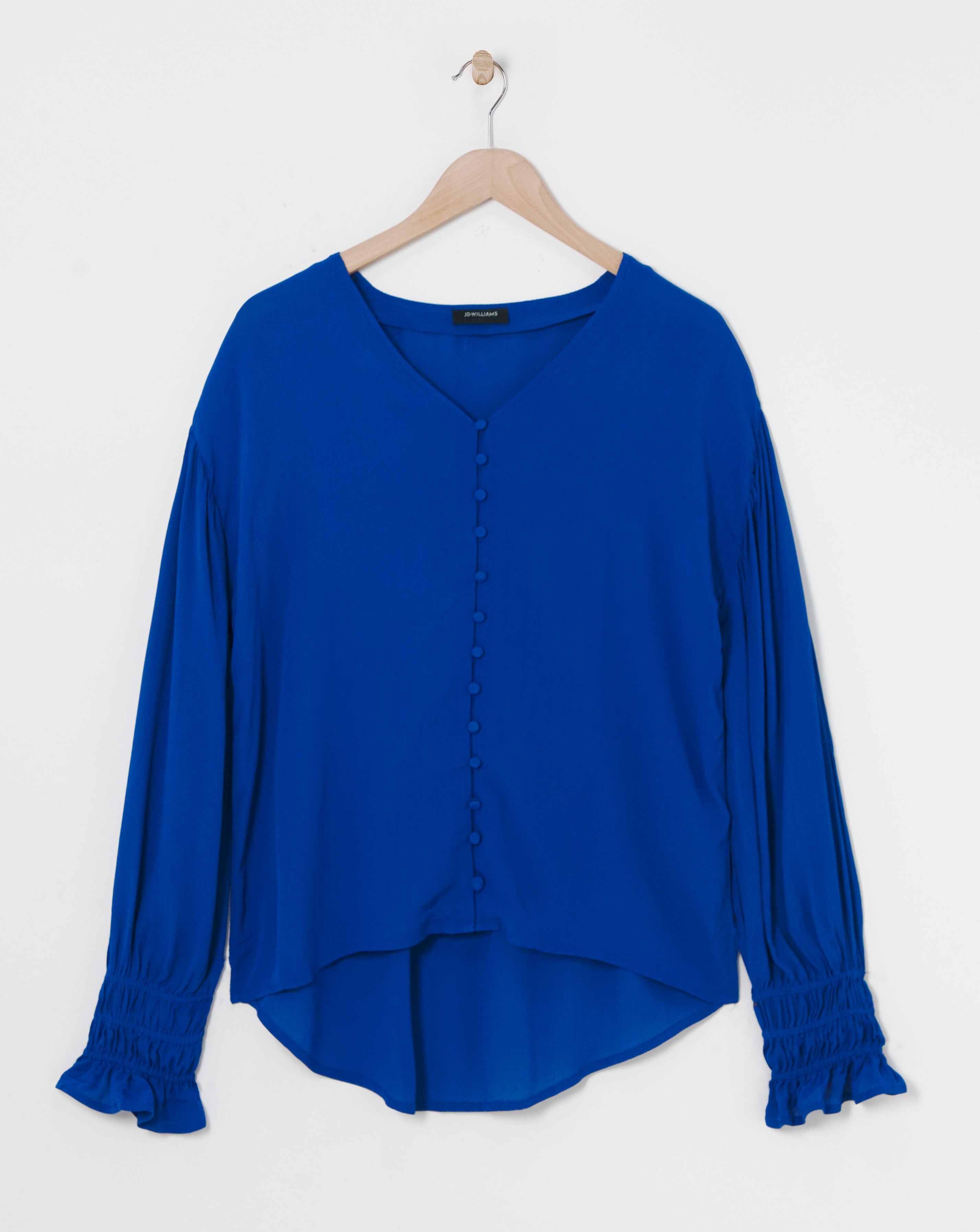 Dipped Back Long Sleeved Blouse