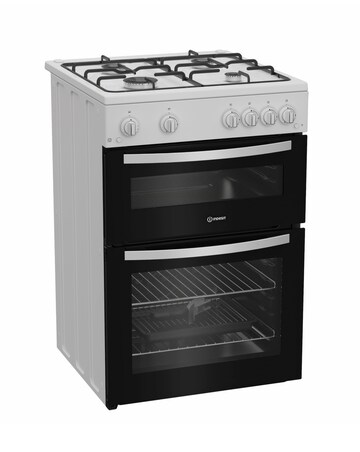 Indesit ITG6GW 60cm Gas Twin Cooker - White + Installation