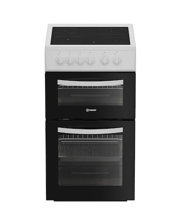 Indesit ITE5VMW 50cm Electric Twin Cooker with Ceramic Hob - White Installation