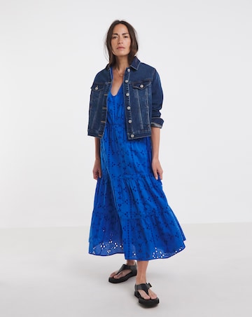 Pure Cotton Broderie Smock Dress