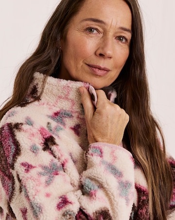 Julipa Printed Borg Sweatshirt