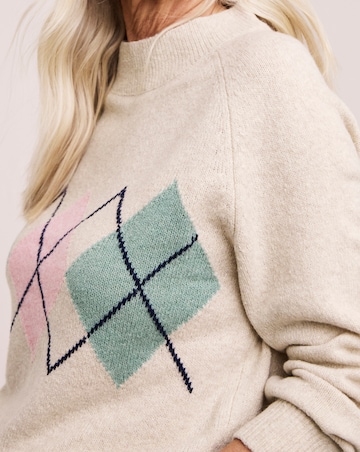 Julipa Placement Argyle Jumper