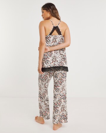 Luxury Soft Pyjama Set with Built-In Support and Lace Details