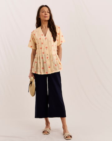 Julipa Pleated Stripe Blouse