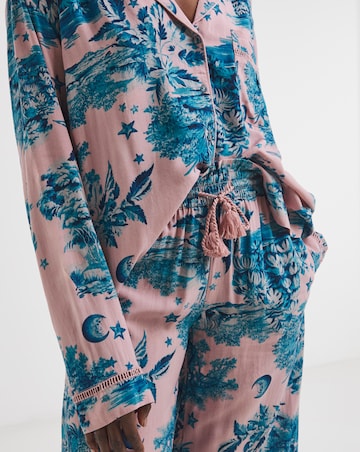 Figleaves Printed Viscose Pyjama Set
