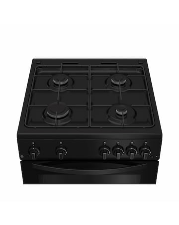 Indesit ITG6GB 60cm Gas Twin Cooker - Black