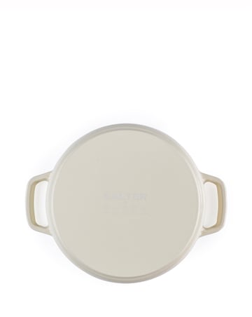 Salter 24cm Cast Iron Casserole Dish Cream