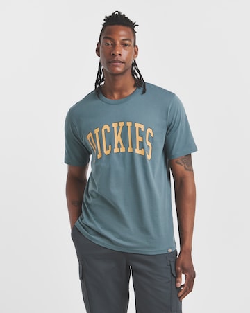 Dickies Short Sleeve Aitkin Varsity T-Shirt - Blue