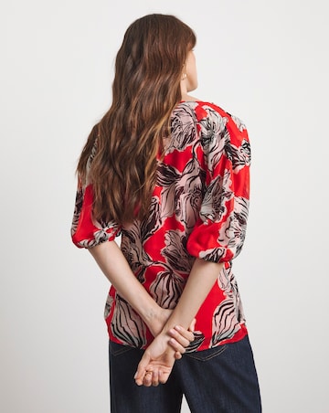 Joanna Hope Puff Sleeeve Blouse