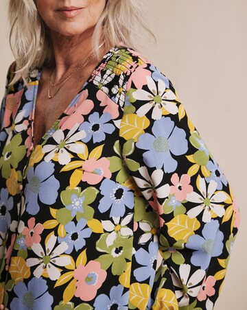 Julipa Shirred Shoulder Blouse