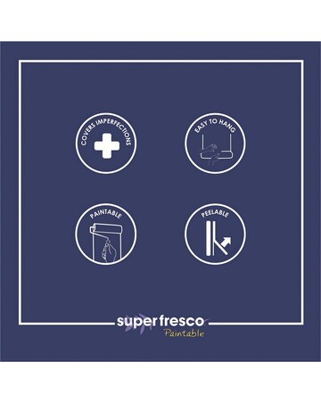 Superfresco Paintable Ribbed Textured White Durable Heavy Duty Wallpaper