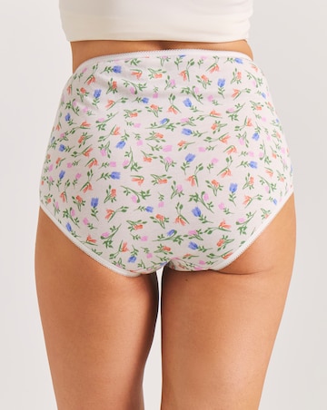 Pretty Secrets (6 Pack) Cotton Full Fit Brief Knickers