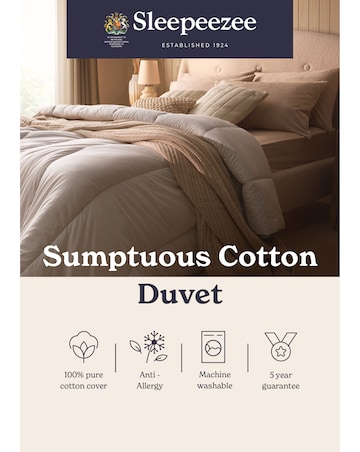 Sleepeezee Sumptuous Cotton 10.5 Tog Duvet
