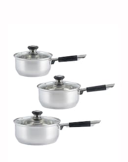 Viners Everyday 3 Piece Saucepan Set