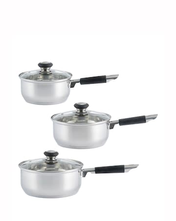 Viners Everyday 3 Piece Saucepan Set