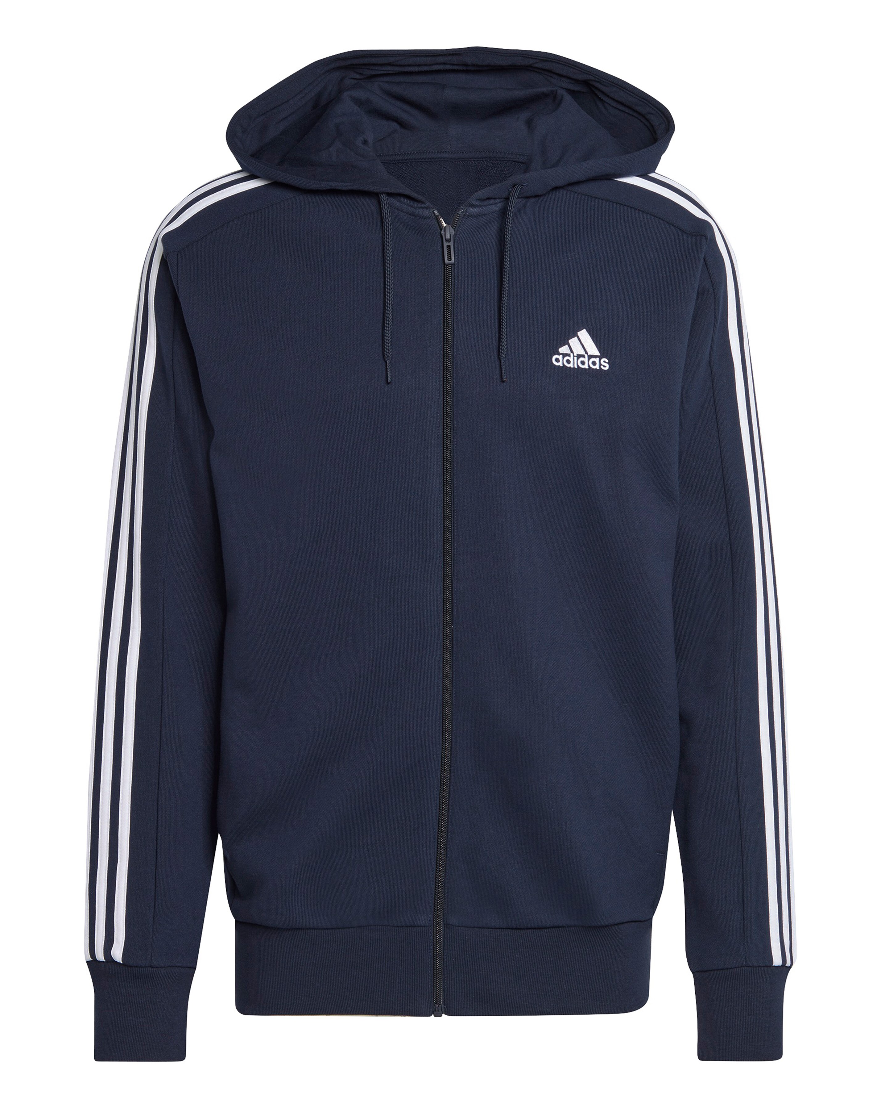 adidas 3 Stripes Full Zip Hoodie | JD Williams