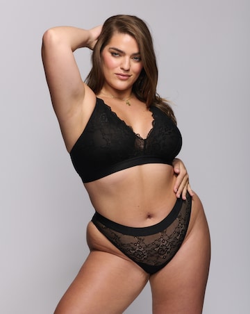 Lemonade Dolls Signature Lace High Waist Brazilian Black