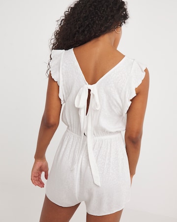 Figleaves Animal Jacquard Stretch Satin Playsuit