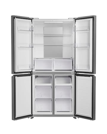 Hoover HHCR3818ENPL Non-Plumbed American Fridge Freezer Silver + Install