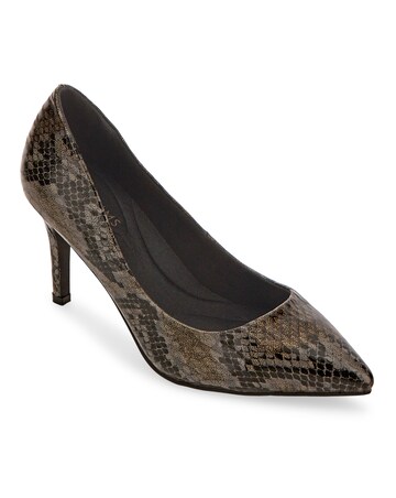 Ultimate Comfort Pointed Toe Court Shoes Wide E Fit