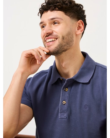 Fatface Pique Polo - Denim Blue