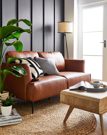 Gray & Osbourn No.131 Faux Leather 2 Seater Sofa