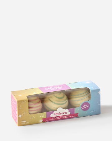 Cocoba Unicorn Colour Changing Hot Chocolate Bombes - Twin Pack