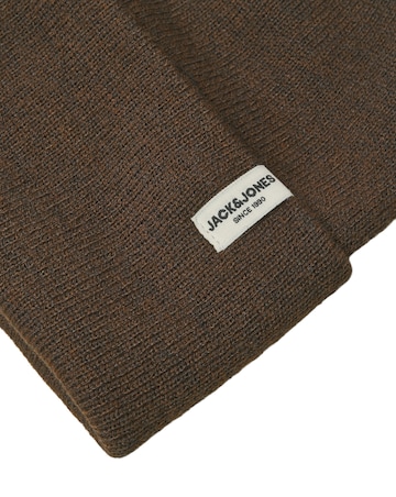 Jack & Jones Cooper Beanie & Glove Set With Gift Box - Brown