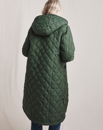 Julipa Longline Quilted Hooded Coat