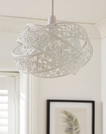Matte White Fretwork Shade