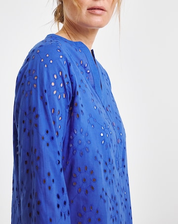 Broderie Anglaise Cotton Beach Dress