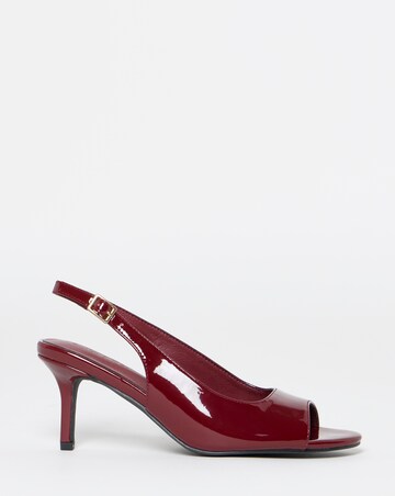 Bex Peep Toe Heel Sandals - Wide Fit (E)