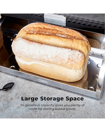 Tower Solitaire Bread Bin-Black