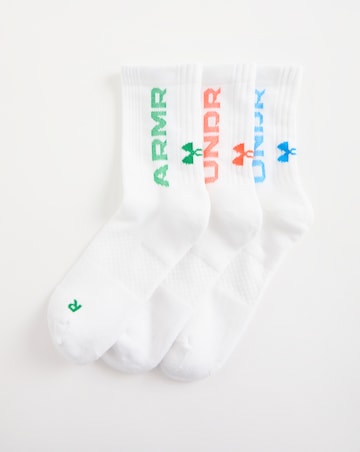 Under Armour 3-Maker Mid 3pk Crew Socks