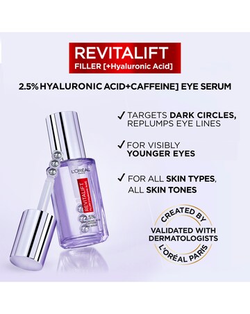 L'Oreal Paris 2.5 Hyaluronic Acid and Caffeine Eye Serum 20ml