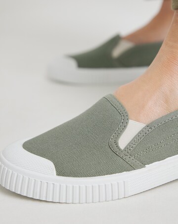 Simply Be Dalton Slip On Plimsole Trainers - Standard Fit (D)