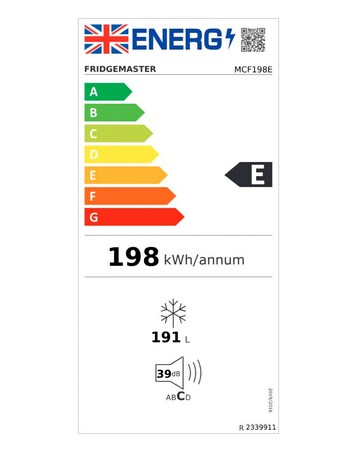 Fridgemaster MCF198E 191L Chest Freezer- E Rated
