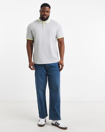 Jack & Jones Premium Paulos Tipped Polo - Grey