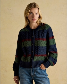 Joules Rafferty Cable Knit Cardigan