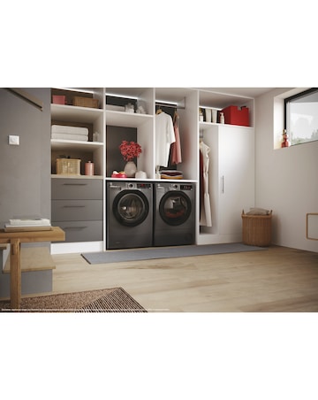 Hoover H-DRY 350 HRE C10TBER-80, 10kg, Condenser Tumble Dryer - Graphite