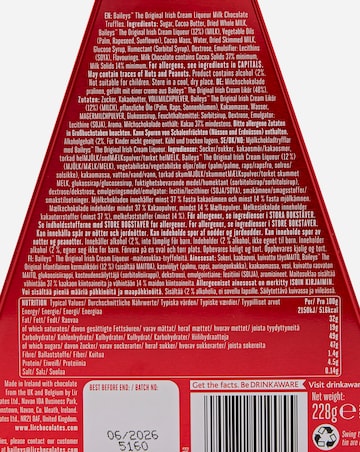 Baileys truffles in Christmas tree tin